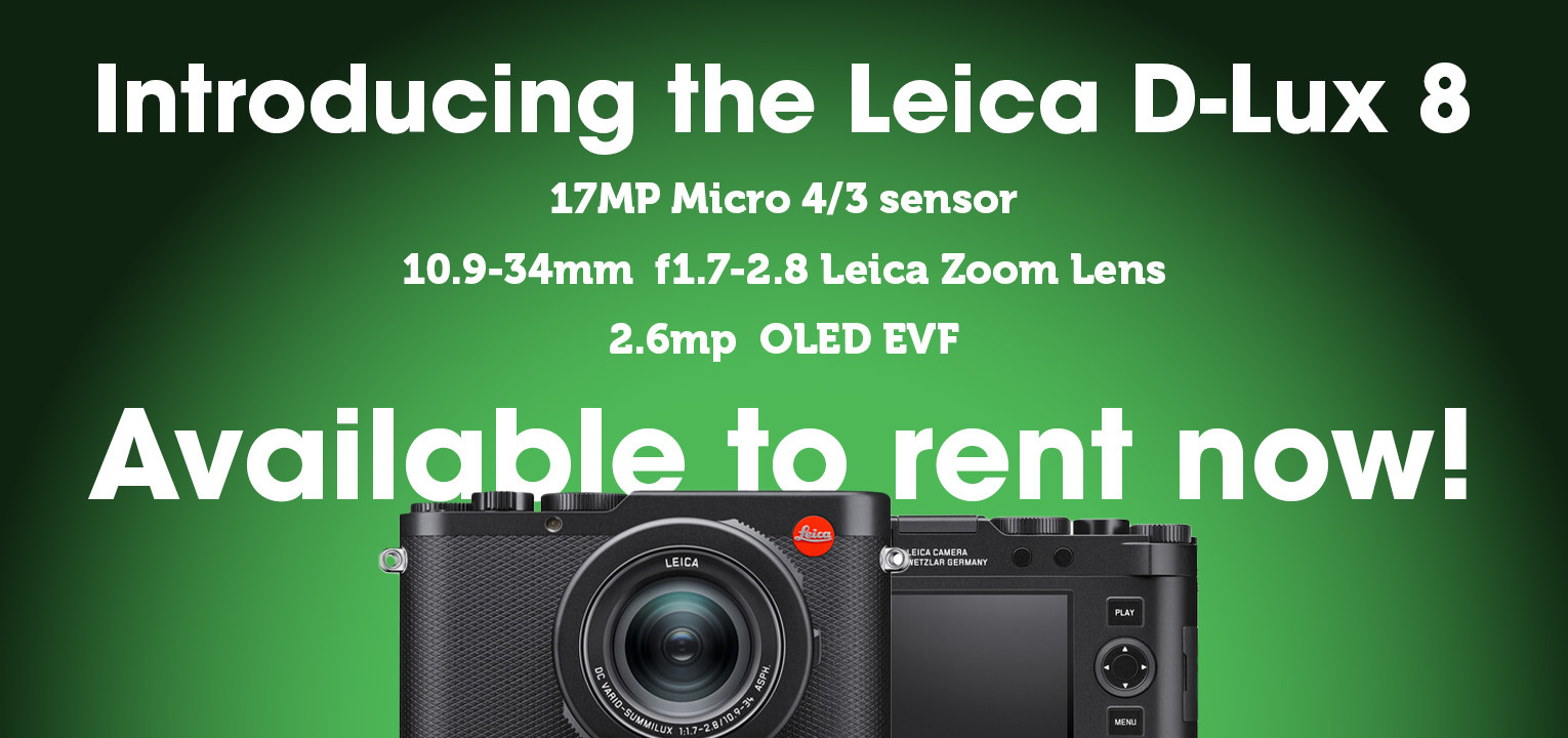 Leica D-Lux 8 available for rent today!