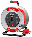 Link2Home 50-foot Large Metal Open Extension Reel 4-Outlet